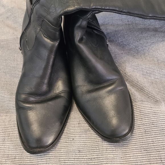 Artica knee high leather pull on boots - Picture 6 of 7